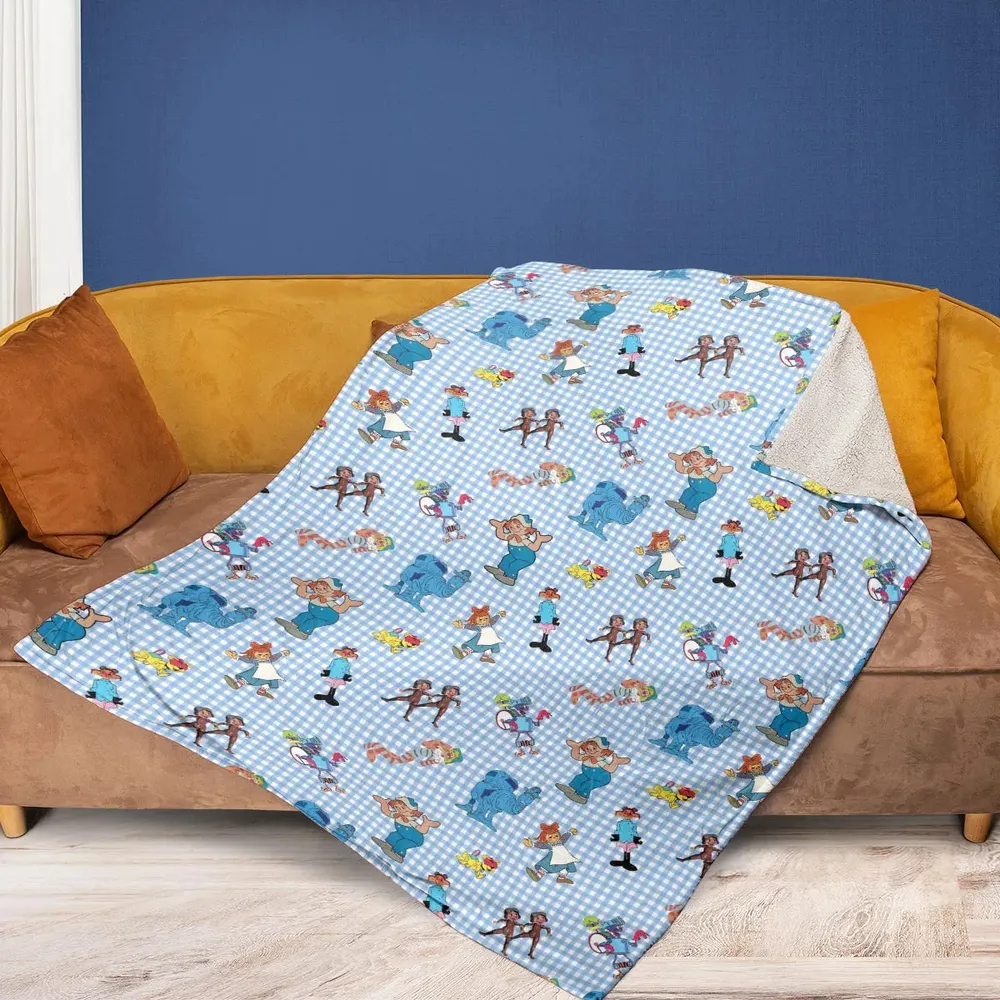 Wholesome Memories Stitched Raggedy Ann & Andy Fleece Blanket - 2