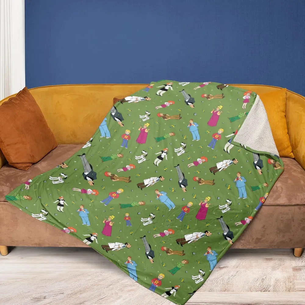 Money Comes To Me Easily Richie Rich Fleece Blanket - 2