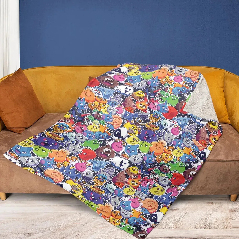 Slimes Dragon Quest Fleece Blanket - 2