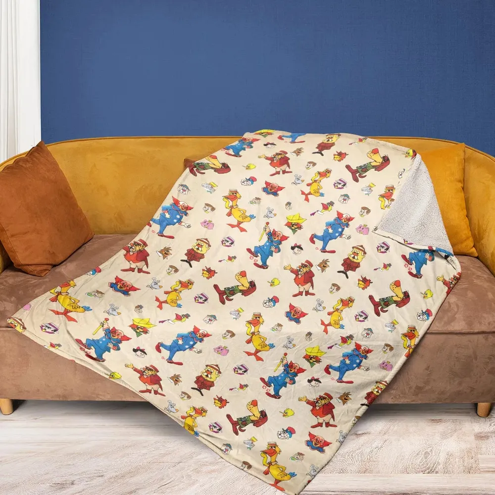Bozo The Clown And Friends Fleece Blanket - 2