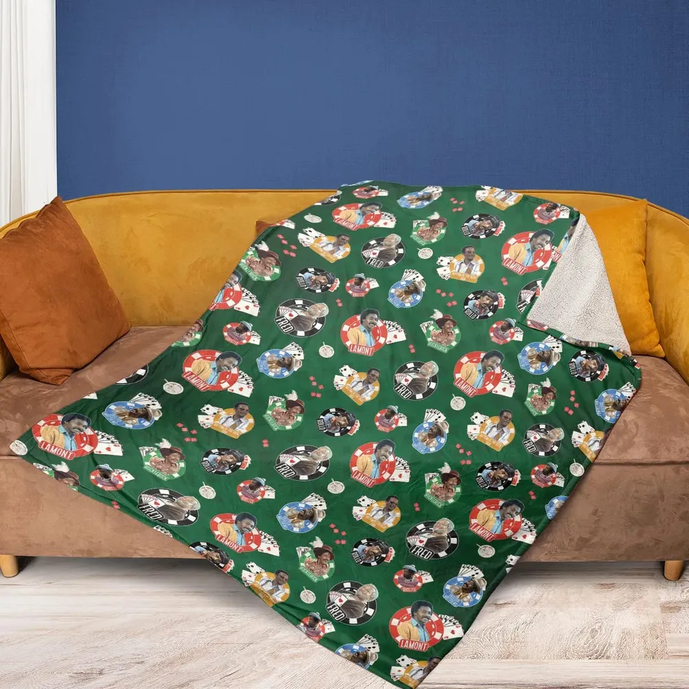 The Card Sharps Sanford and Son Fleece Blanket - 2
