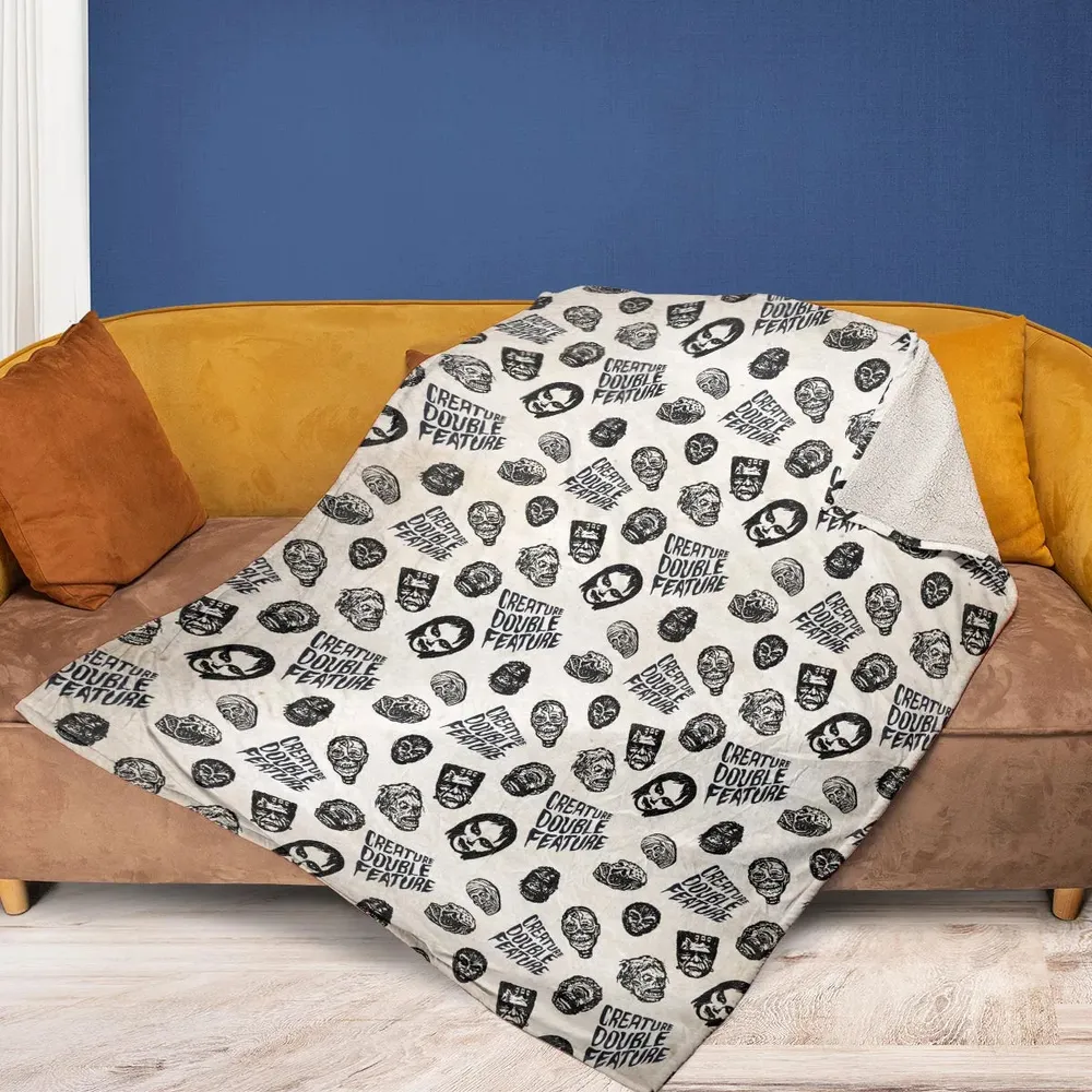 Creature Double Feature Horror Characters Fleece Blanket - 2