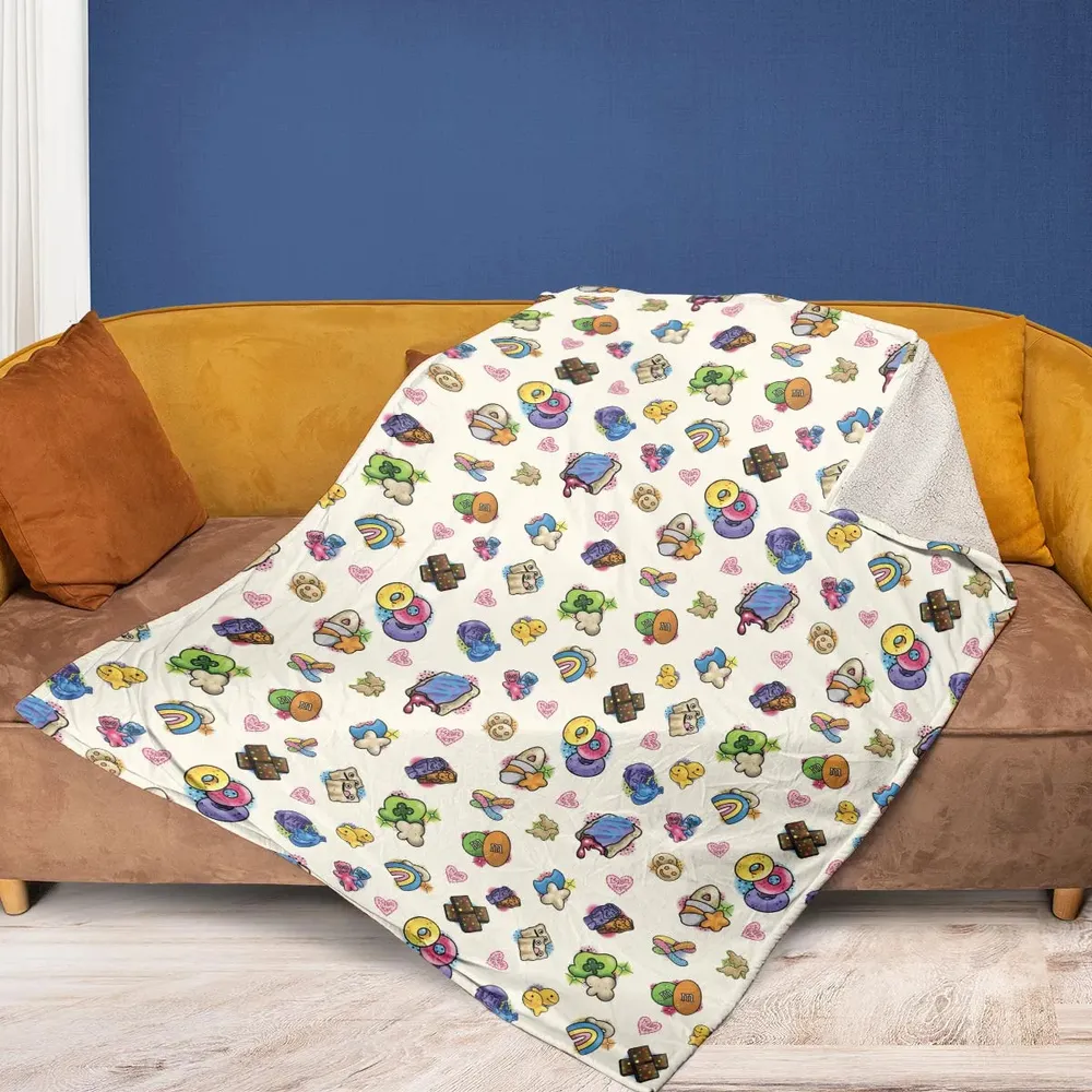 Nostalgic Candy From Your Childhood Fleece Blanket - 2