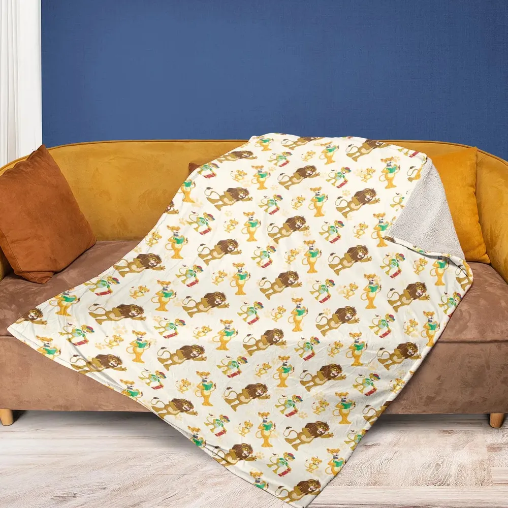 Between The Lions Characters Fleece Blanket - 2