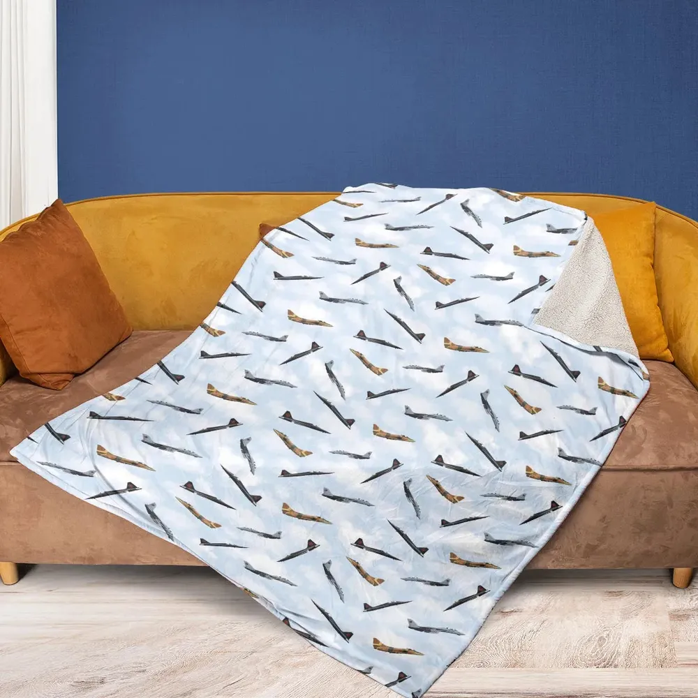 Top Gun Aircraft Fleece Blanket - 2