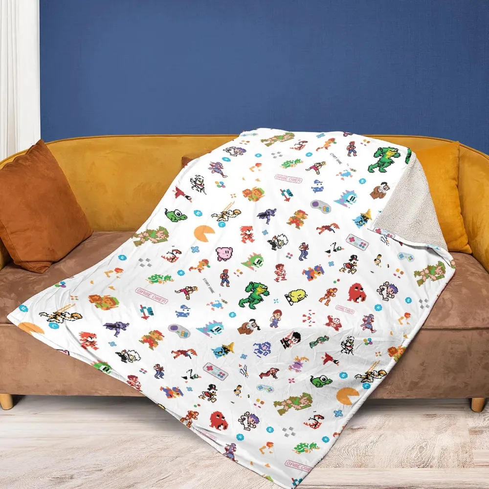Iconic Video Game Characters Fleece Blanket - 2