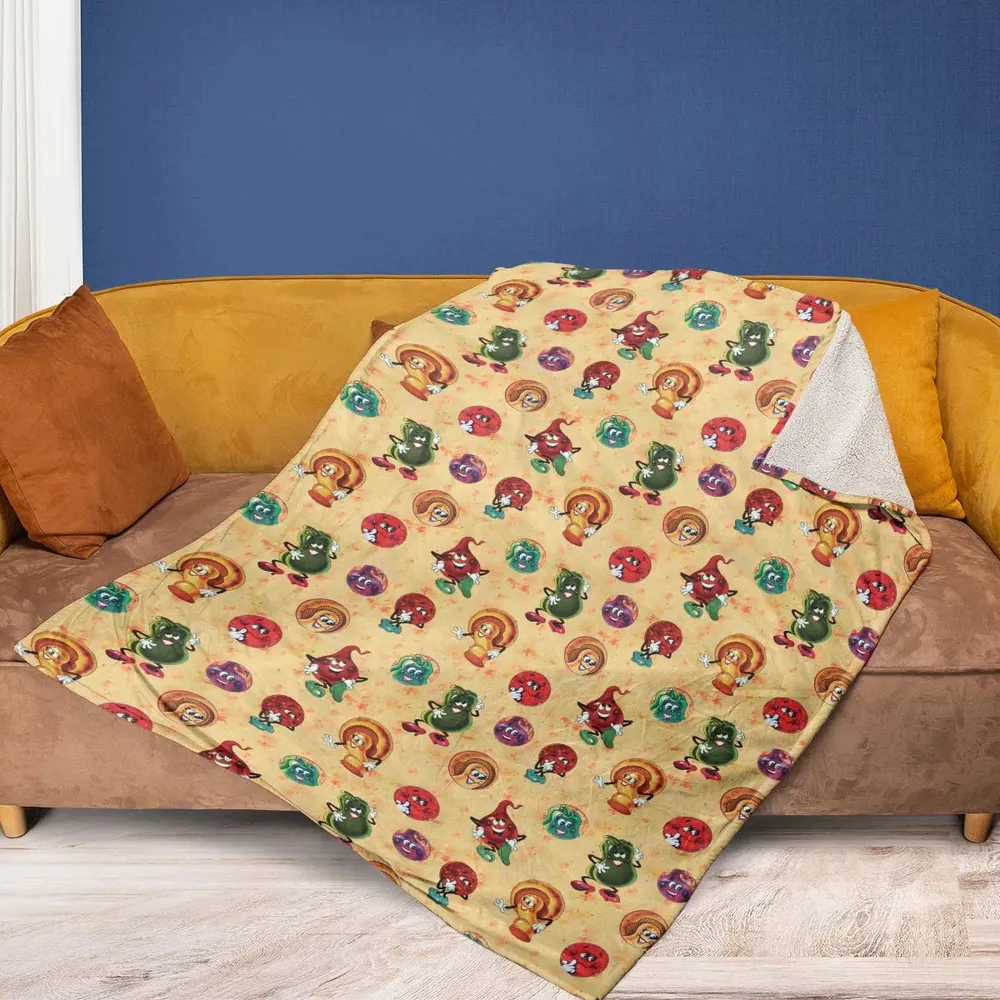Old Board Game Pizza Party Fleece Blanket - 2