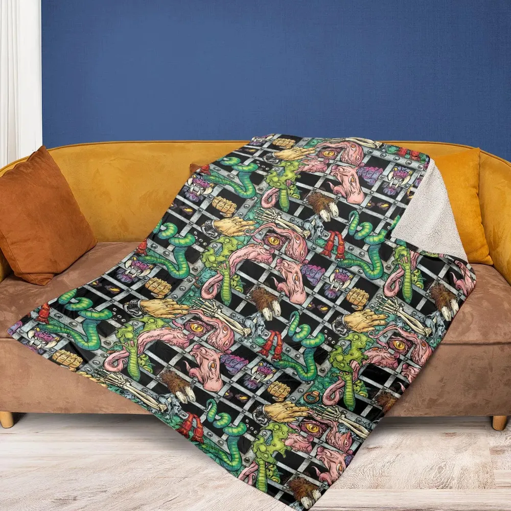 Castle Grayskull Dungeon He-man And The Masters Of The Universe Fleece Blanket - 2