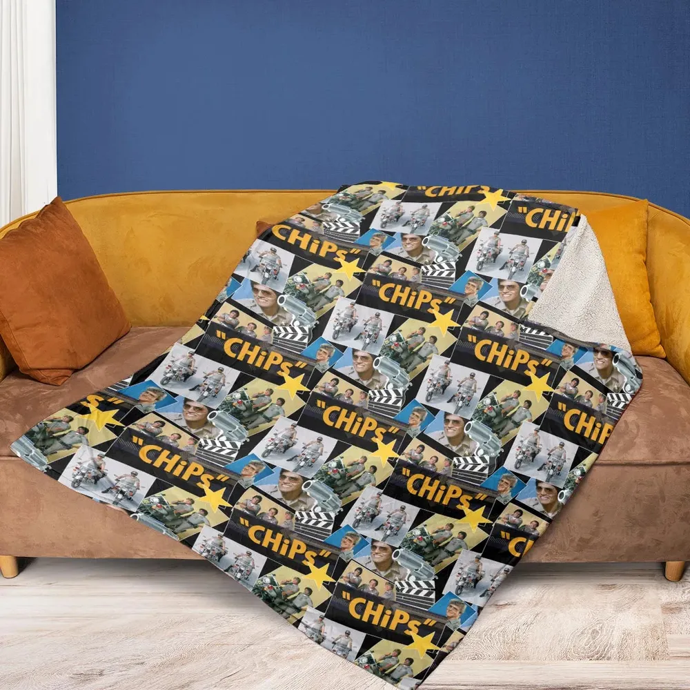 70s Flashback Chips Fleece Blanket - 2