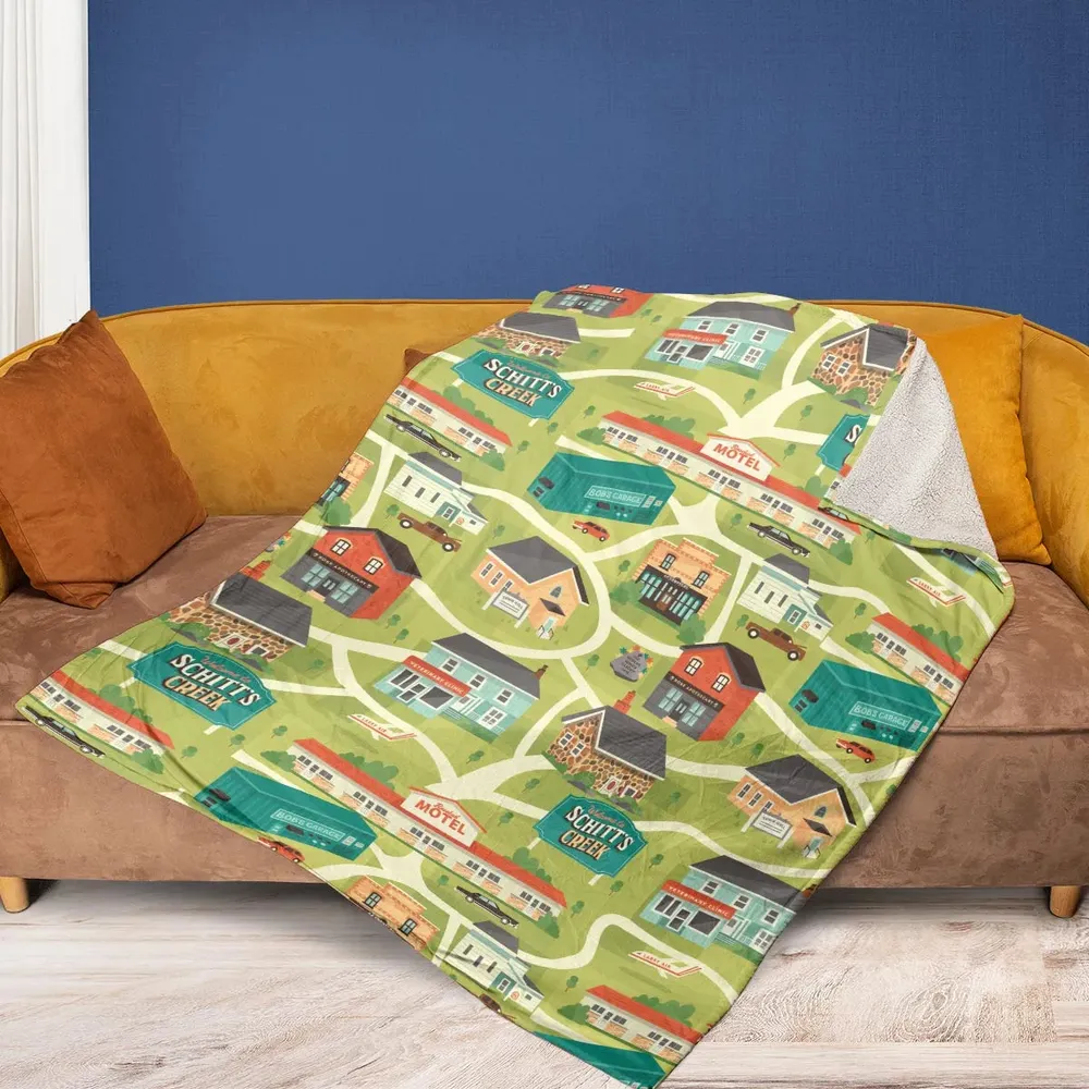 Schitt's Creek Town Map Fleece Blanket - 2