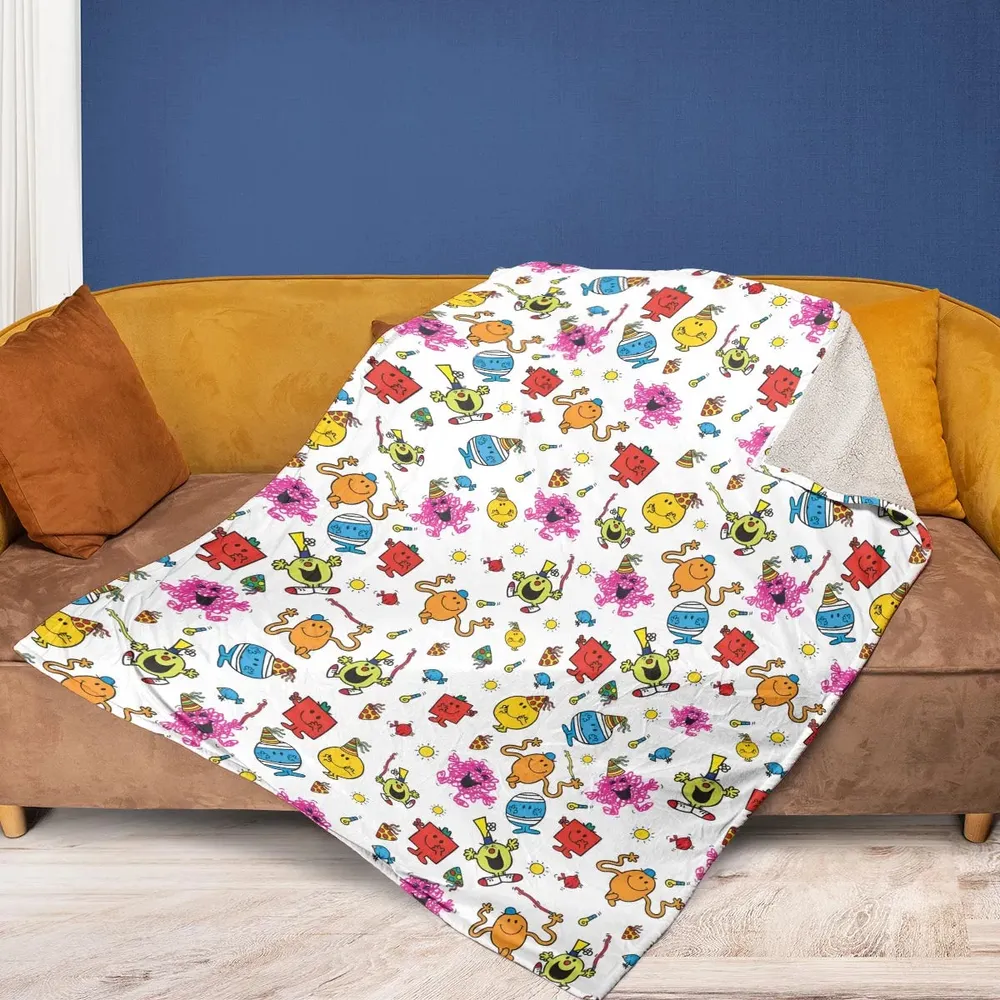 Party Mr. Men Little Miss Fleece Blanket - 2