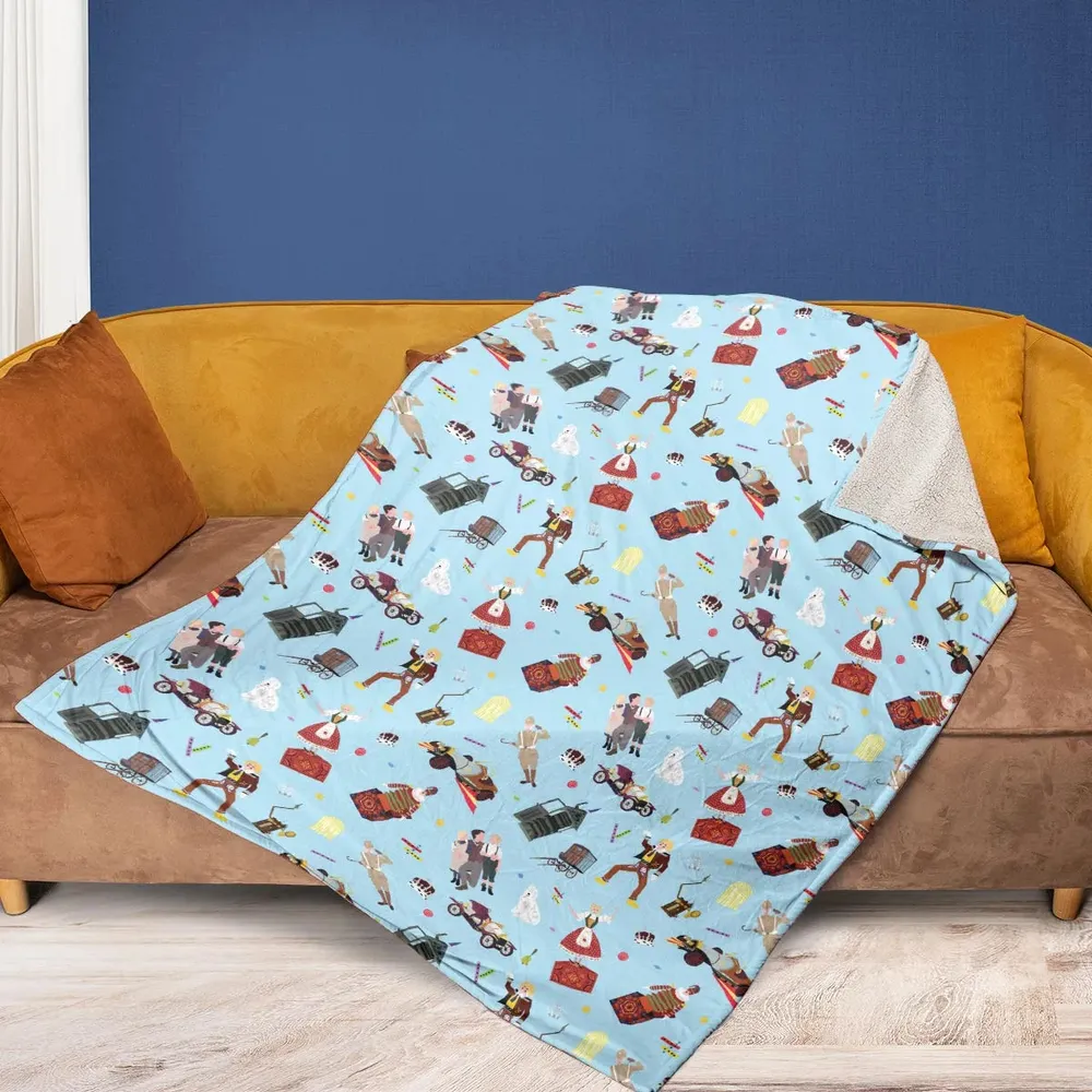 Chitty Chitty Bang Bang Patterns Fleece Blanket - 2