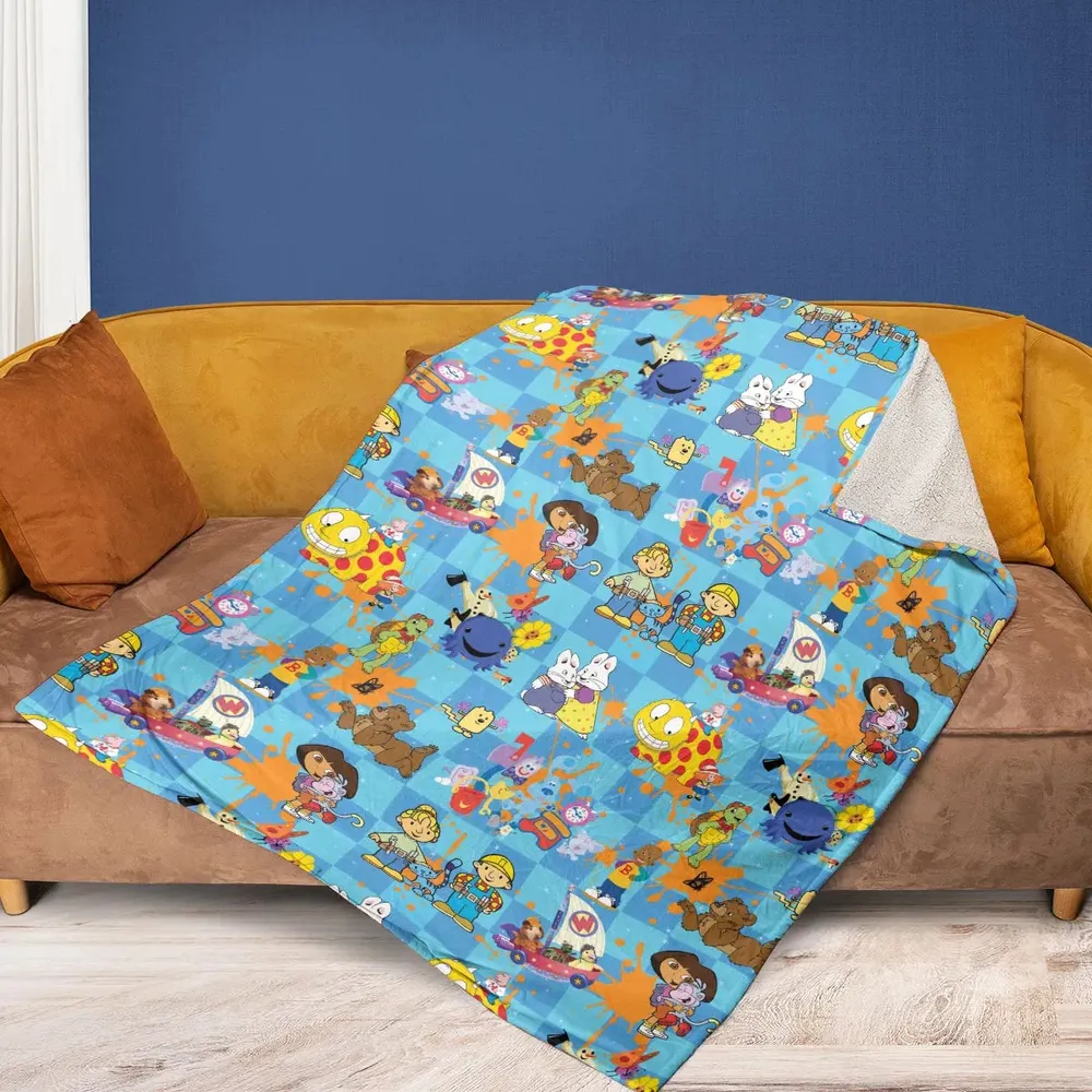 90s cartoon Nostalgic Fleece Blanket - 2