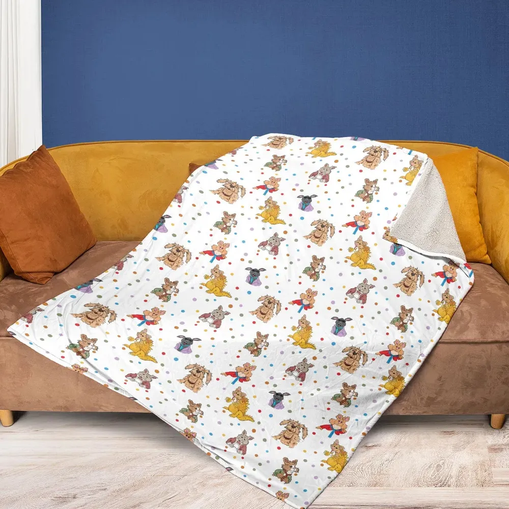 Tale of the Bunny Picnic Characters Fleece Blanket - 2