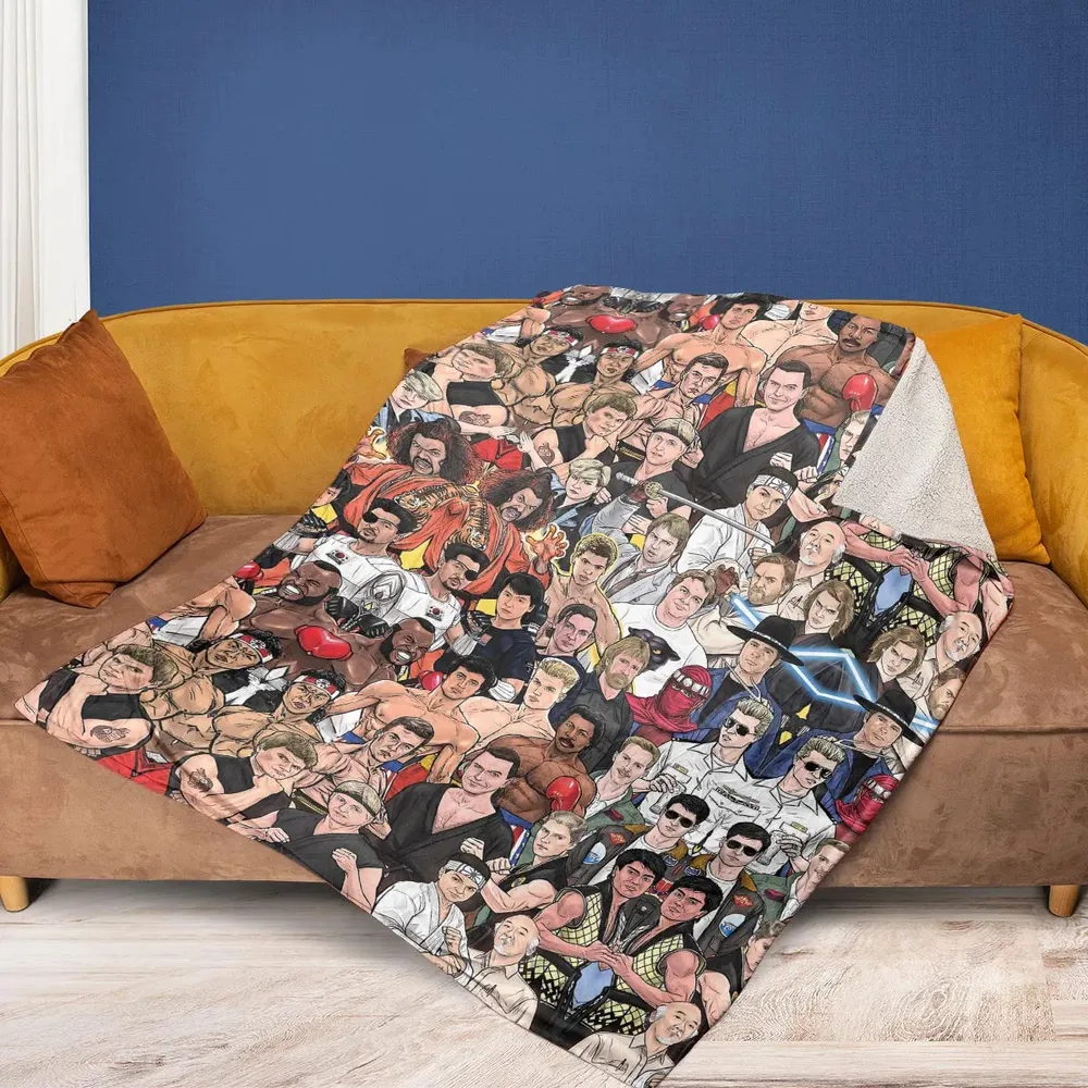 Martial Arts Stars Fleece Blanket - 2