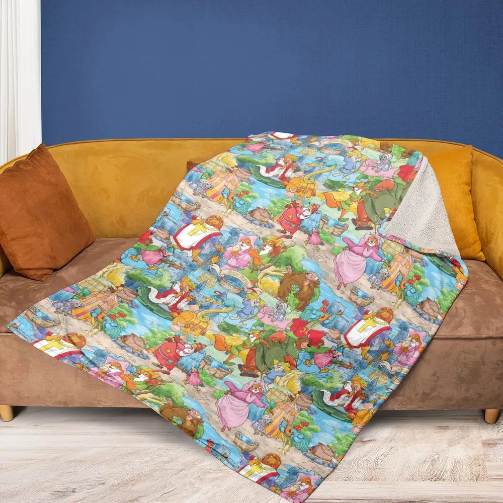 Archer Wood Plaid Robin Hood Fleece Blanket - 2