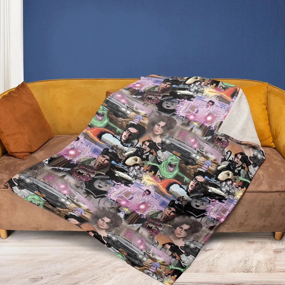 Ghostbusters Comic Style Montage Fleece Blanket - 2