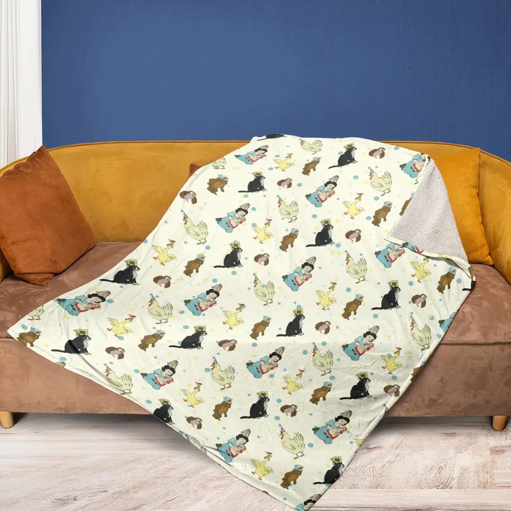 The Curious Cub and His Forest Friends Little Bear Fleece Blanket - 2