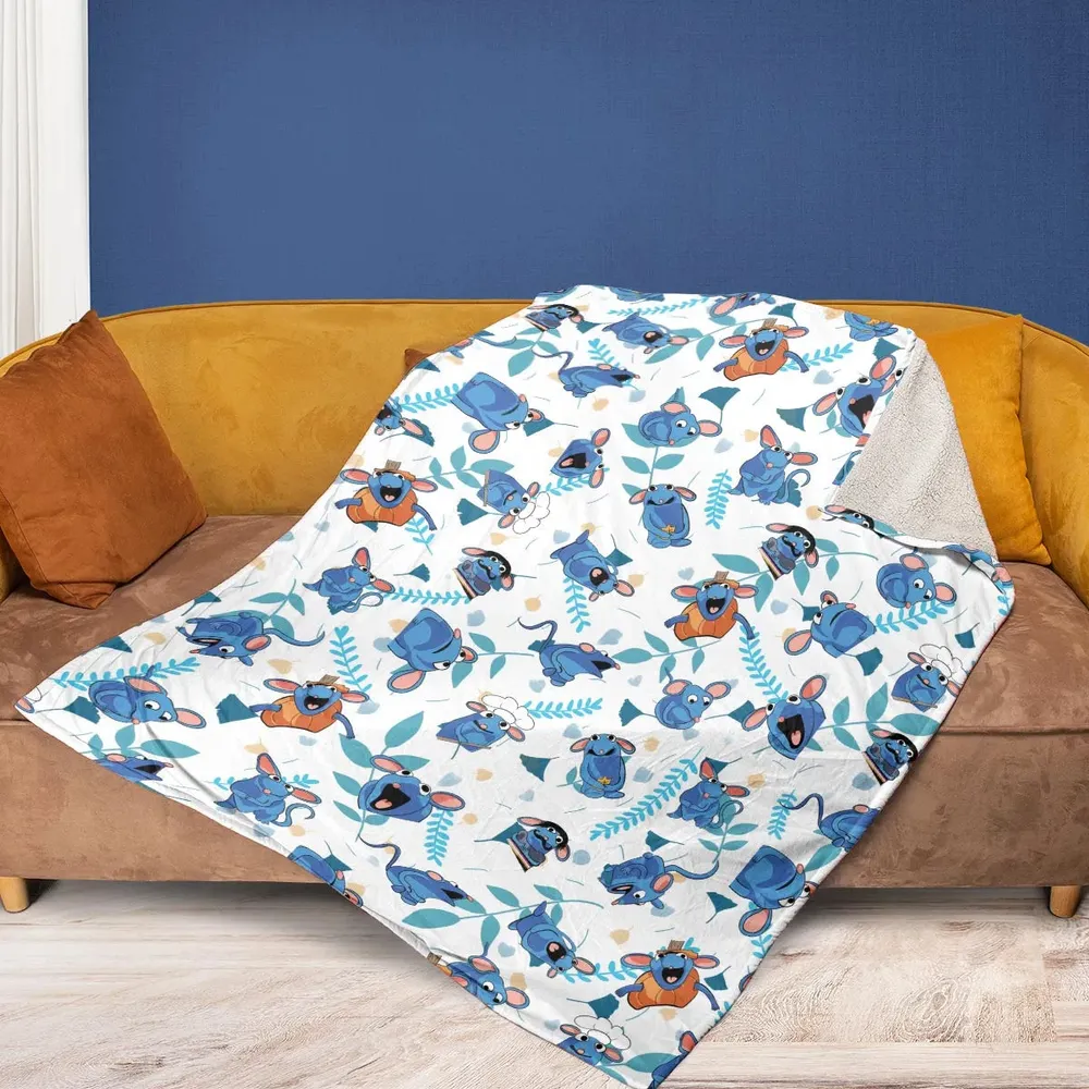 Cute Tutter Bear in the Big Blue House Fleece Blanket - 2