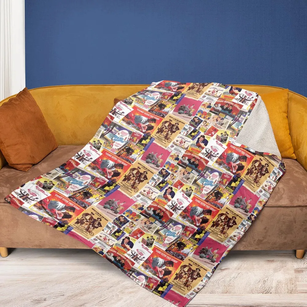 Hollywood Classics Collage Fleece Blanket - 2