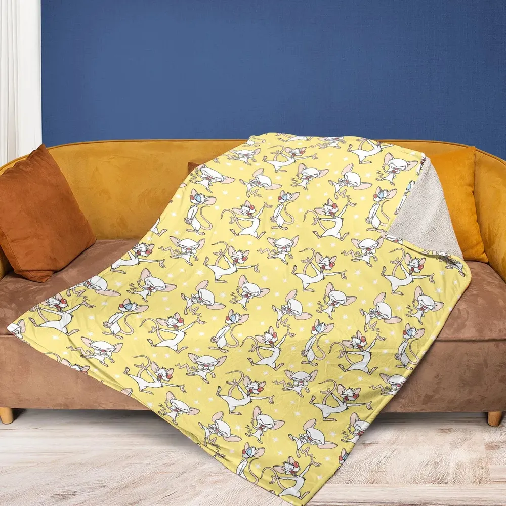 Lab Style Pinky and the Brain Fleece Blanket - 2