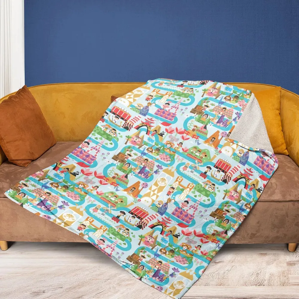 It's Small World Map Fleece Blanket - 2