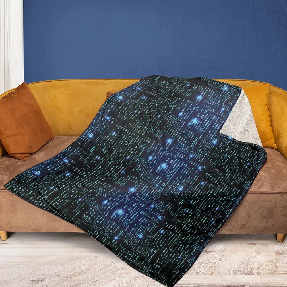 Binary Vibes Fleece Blanket - 2
