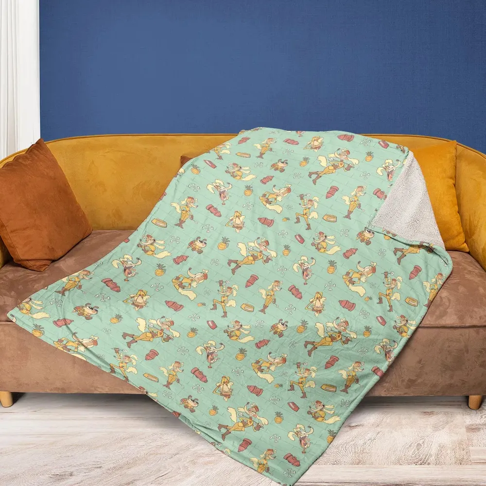 Sergeant O'Fera Cuphead Fleece Blanket - 2