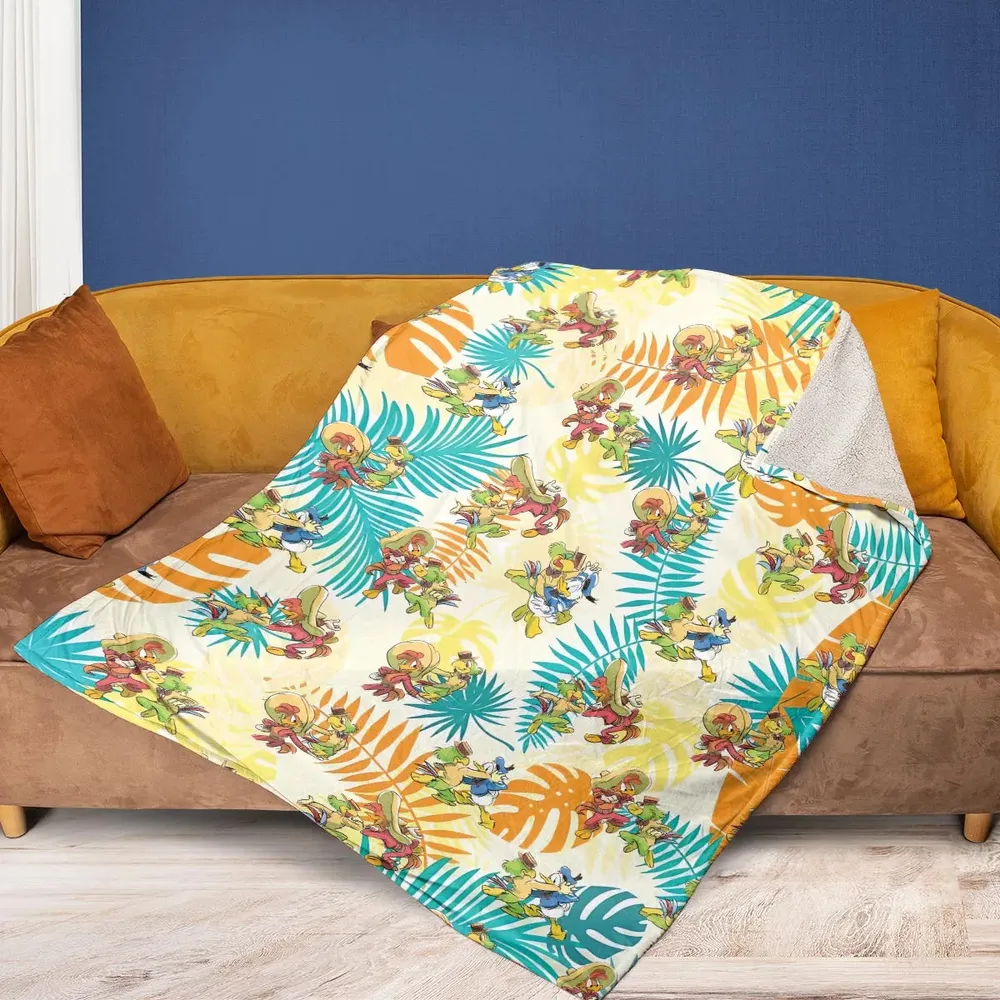 Tropical The Three Caballeros Fleece Blanket - 2