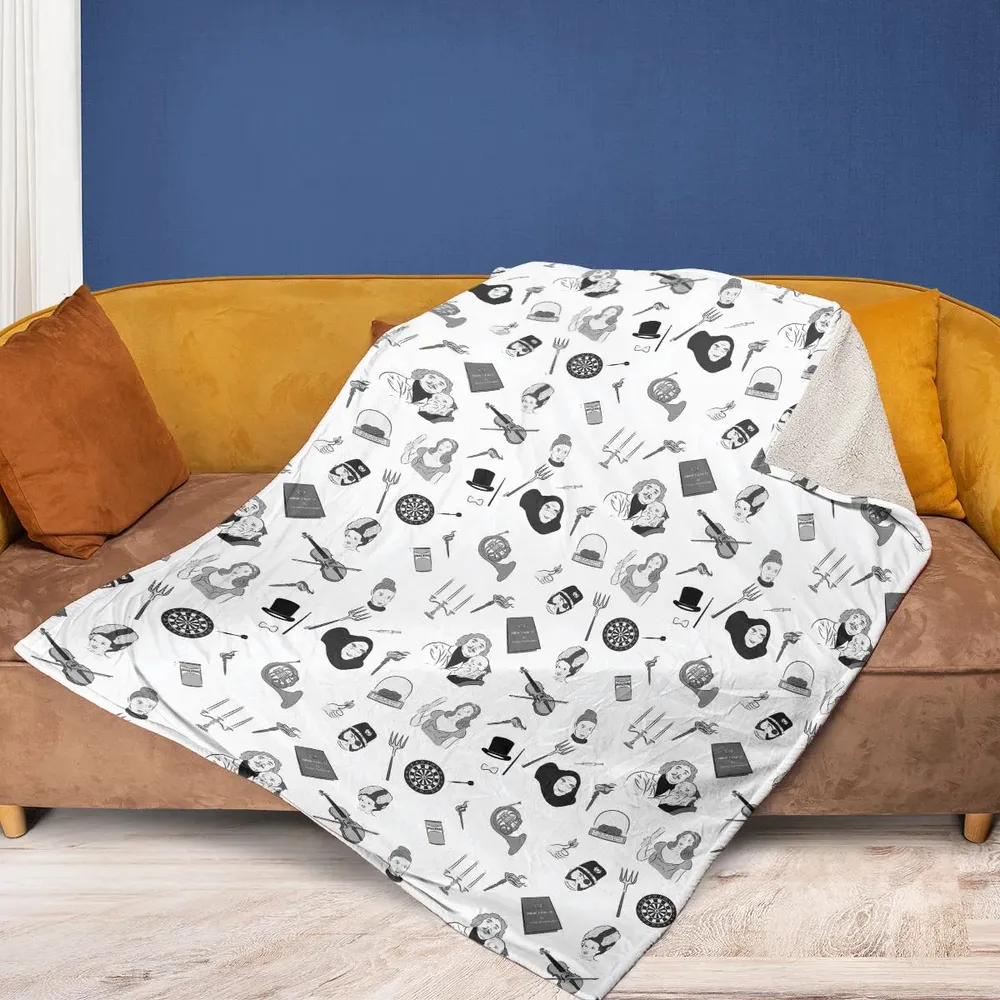Pronounce Fronkenstein Young Frankenstein Fleece Blanket - 2