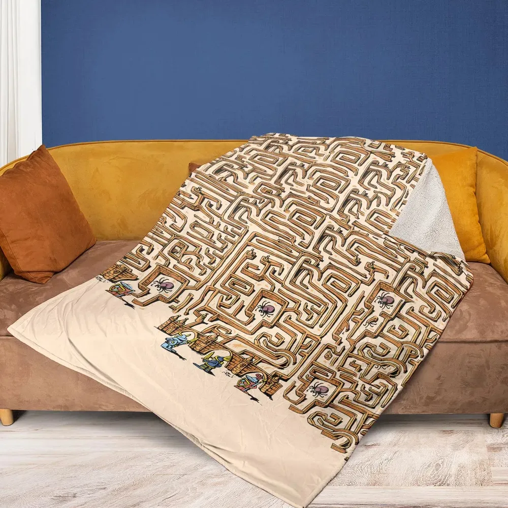 Fantasy Drip Labyrinth Fleece Blanket - 2
