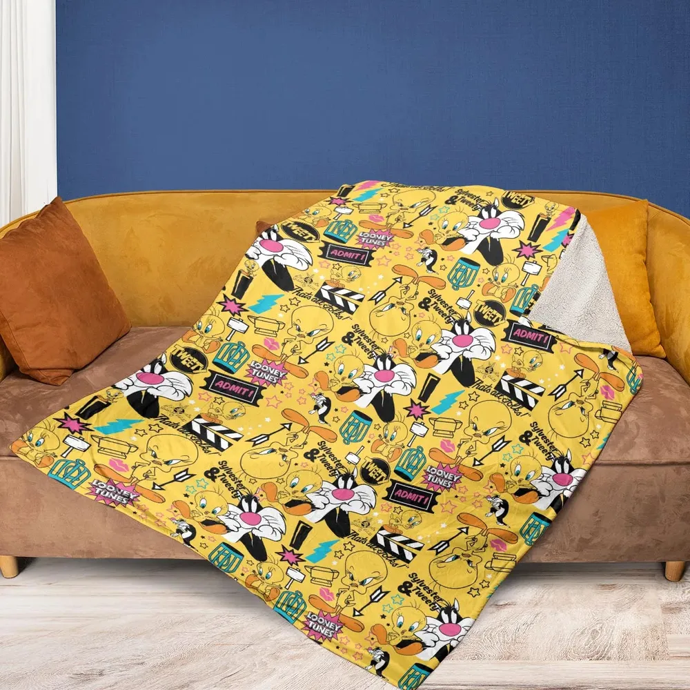Cartoon Drip Looney Tunes Fleece Blanket - 2