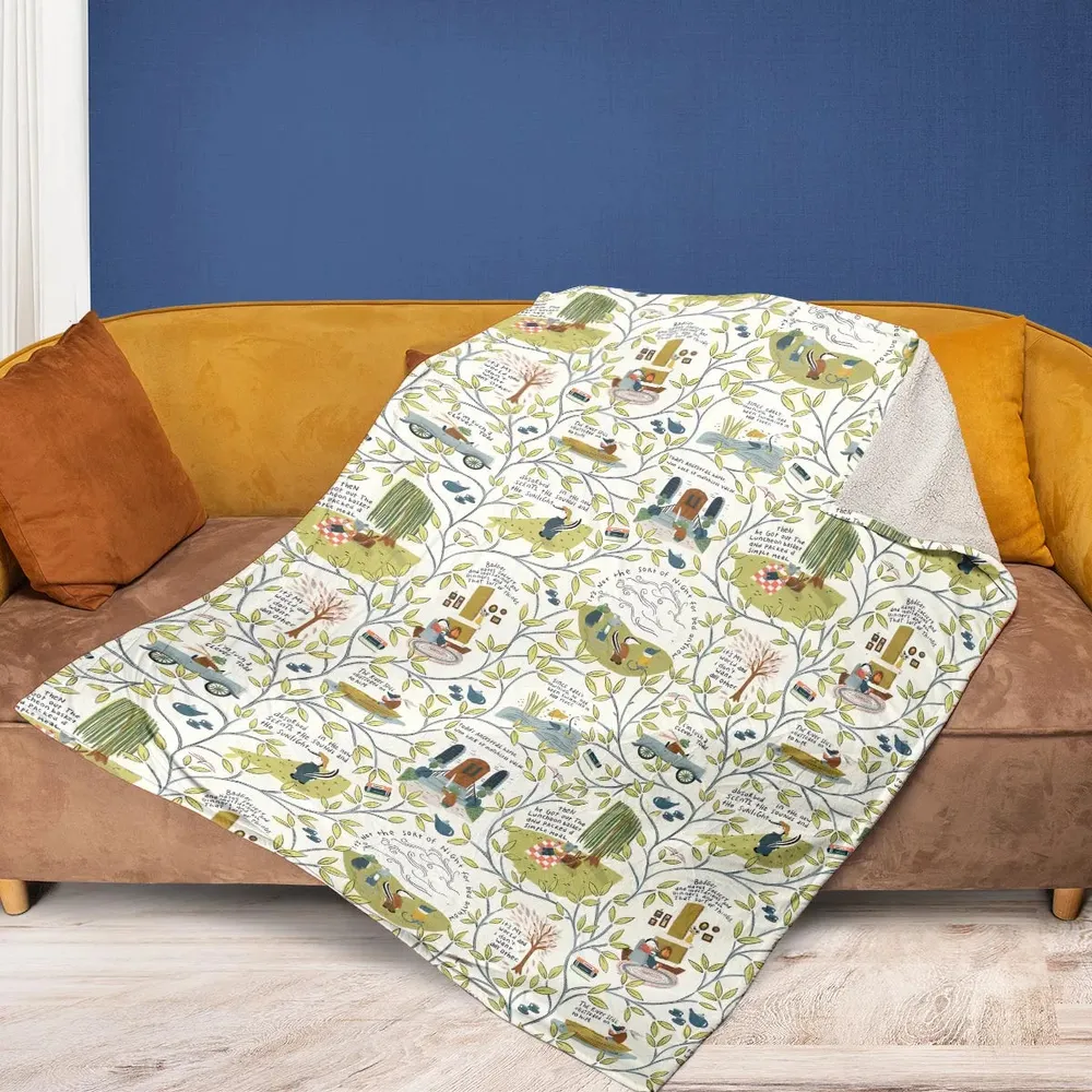 Mr Toad And Friends The Wind in the Willows Fleece Blanket - 2