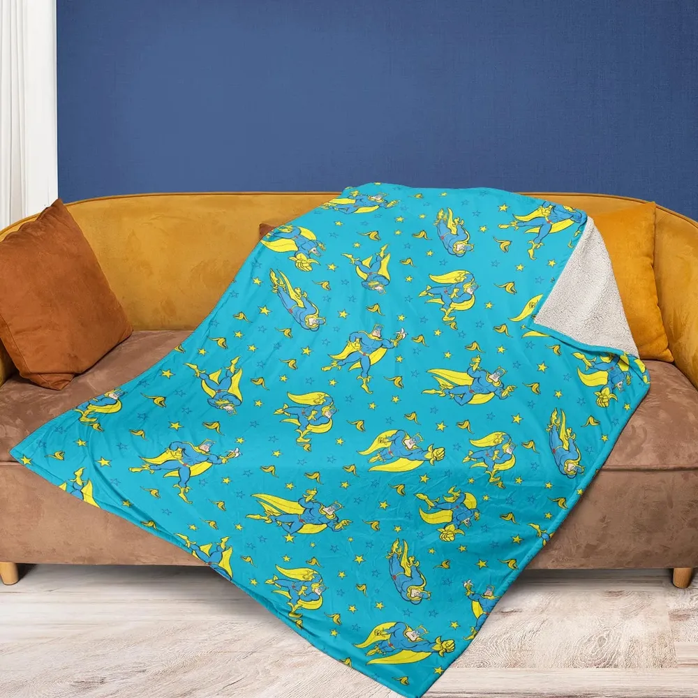 Banana and Bananaman Fleece Blanket - 2