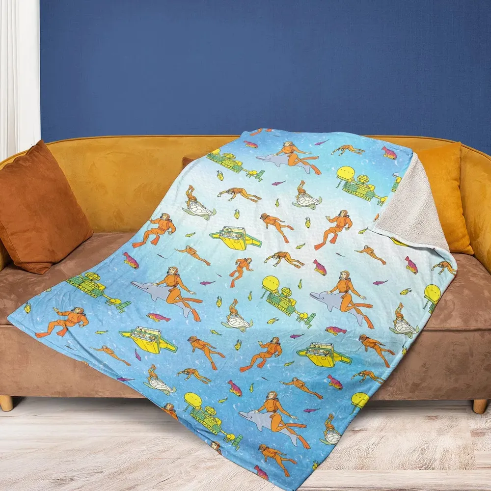 Underwater Sealab 2020 Fleece Blanket - 2
