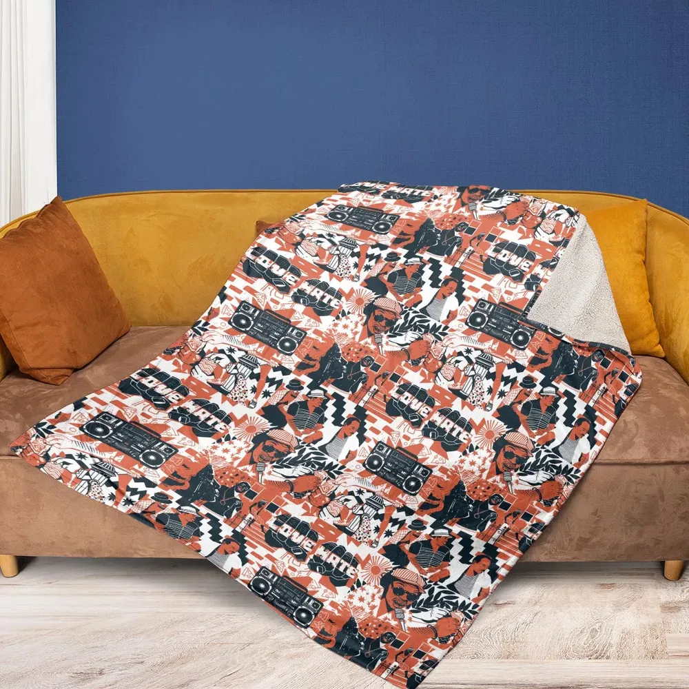 Love and Hate Do The Right Thing Fleece Blanket - 2