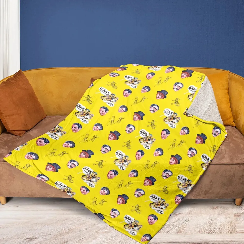 The Duck Soup The Marx Brothers Fleece Blanket - 2