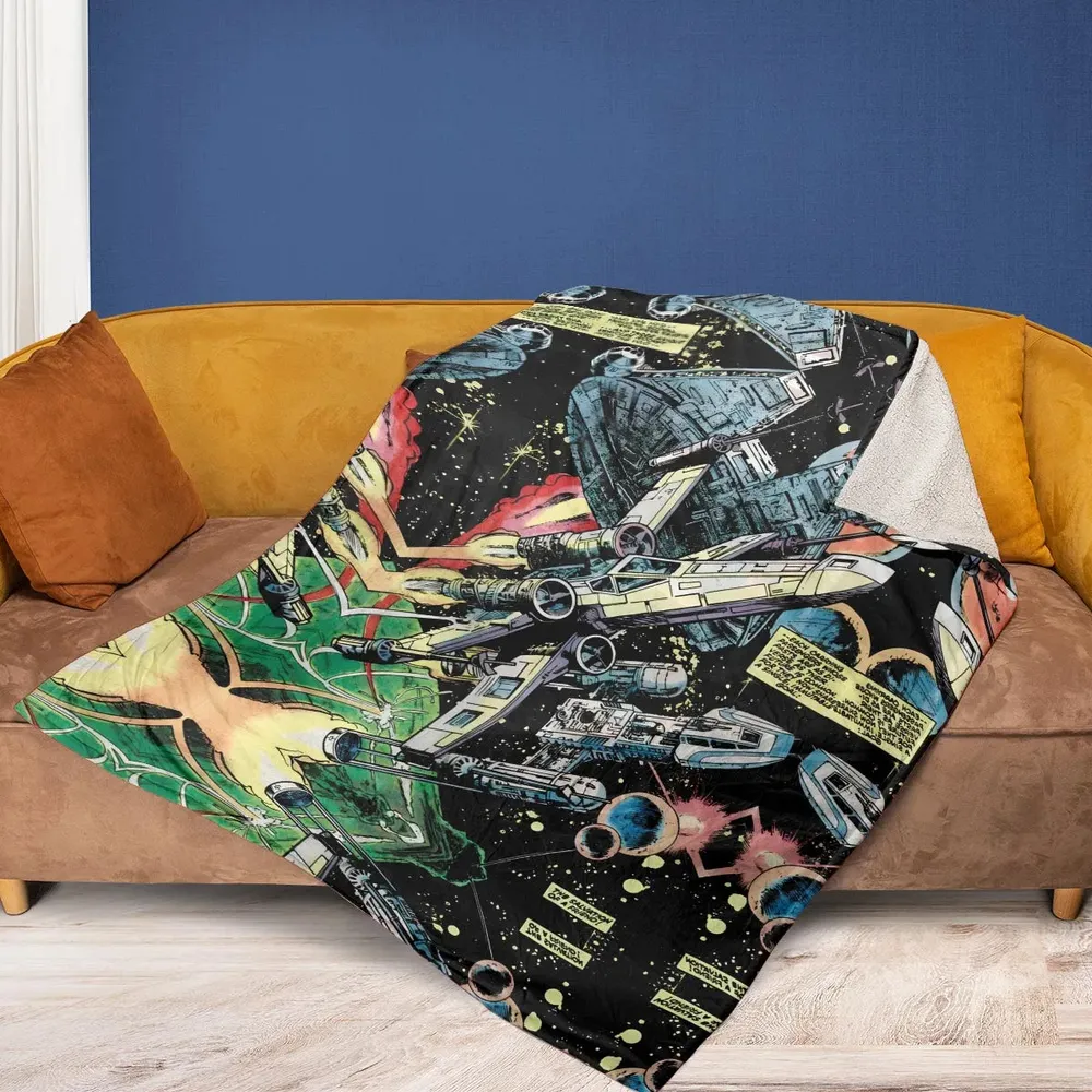 Han Solo Spaceship Star Wars Fleece Blanket - 2