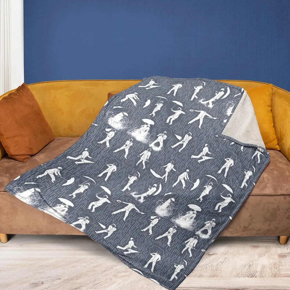 Singin' in the Rain Wall Mural Fleece Blanket - 2