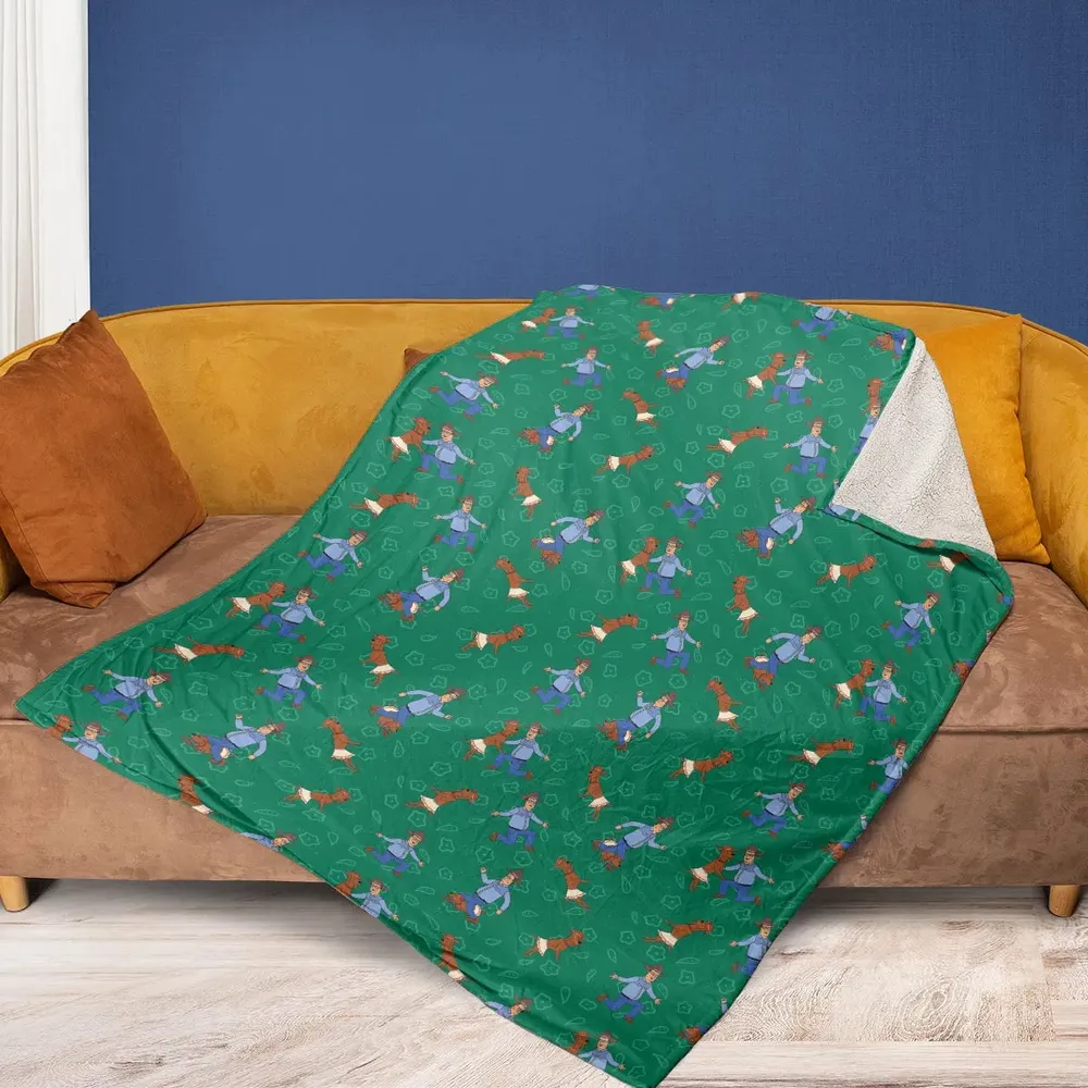 Hank Hill and Ladybird Dancing Fleece Blanket - 2