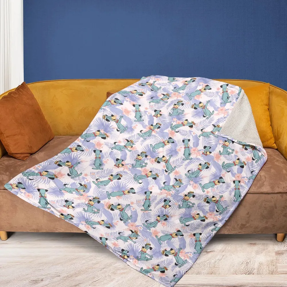Huckleberry Hound Pattern Fleece Blanket - 2