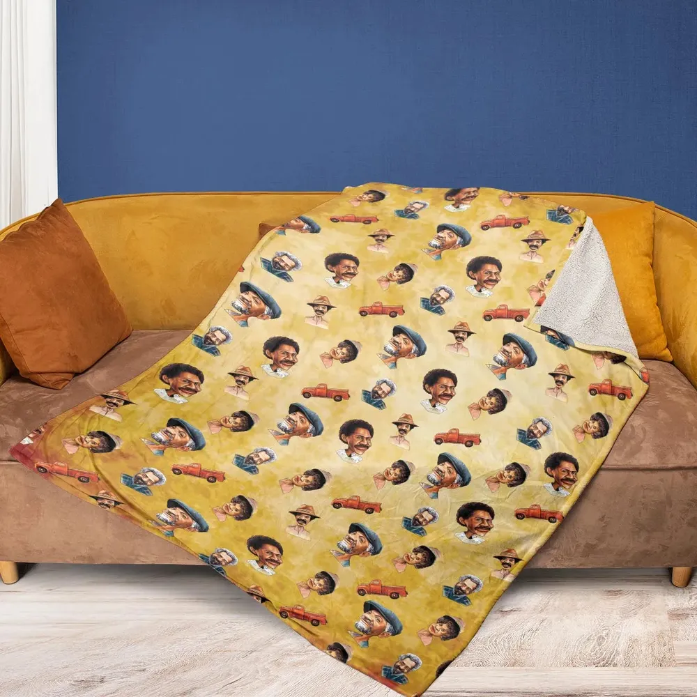 Sanford and Son Characters Fleece Blanket - 2