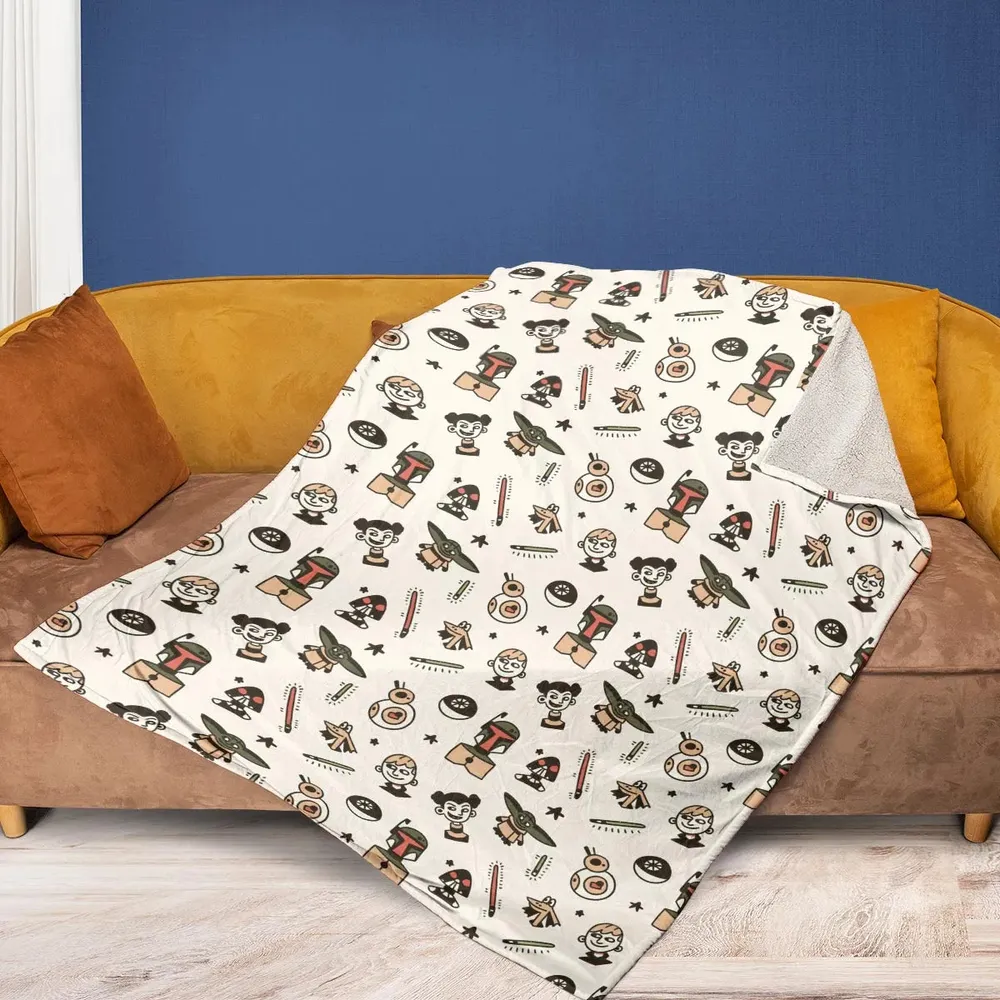 Retro Galaxy Star Wars Fleece Blanket - 2
