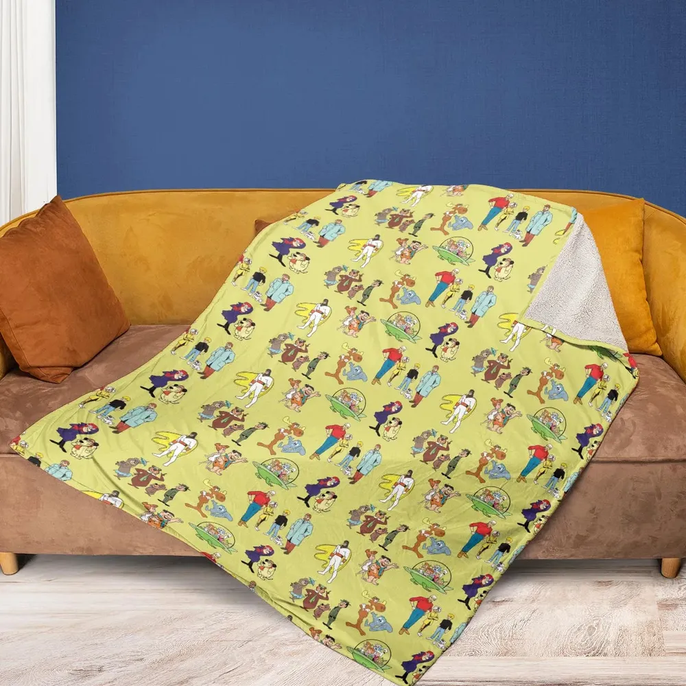 60s Cartoon Characters Fleece Blanket - 2