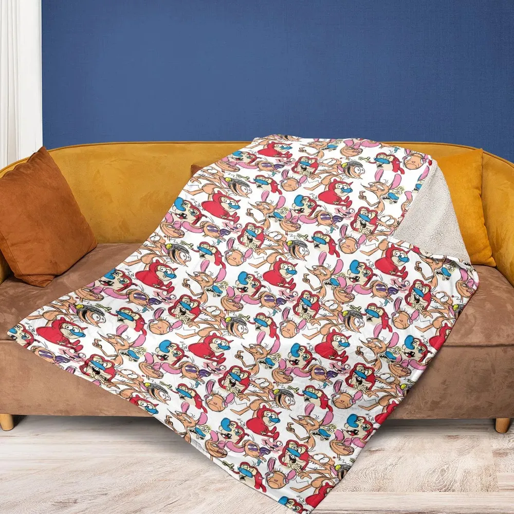 Insane Style The Ren and Stimpy Show Fleece Blanket - 2