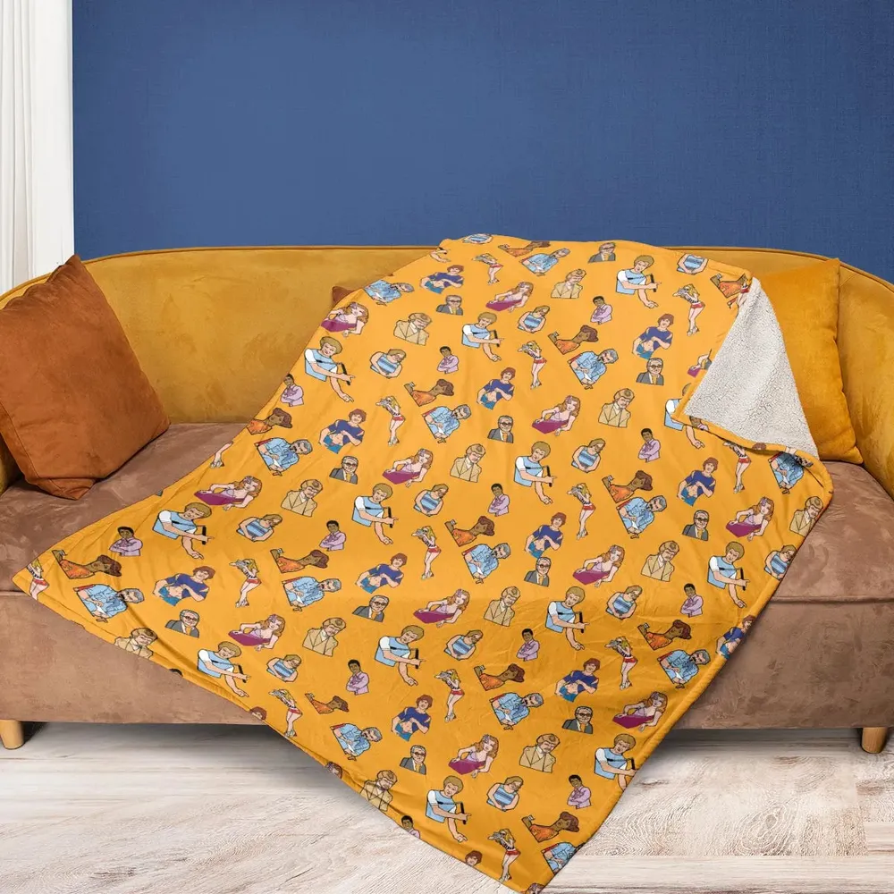 Summer Party Boogie Nights Characters Fleece Blanket - 2