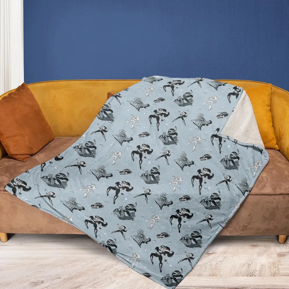 Faster Pussycat Kill Kill Characters Fleece Blanket - 2