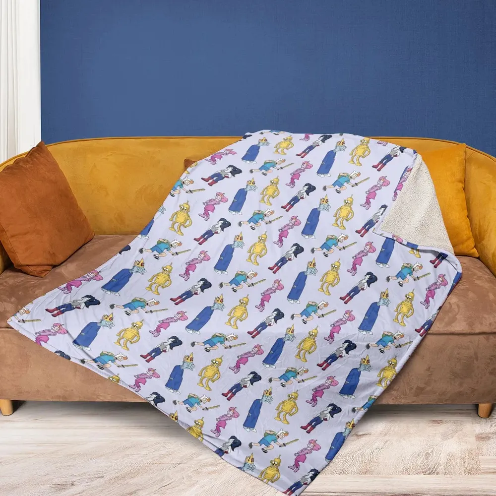 Future Time Futurama Adventure Time Mashup Fleece Blanket - 2