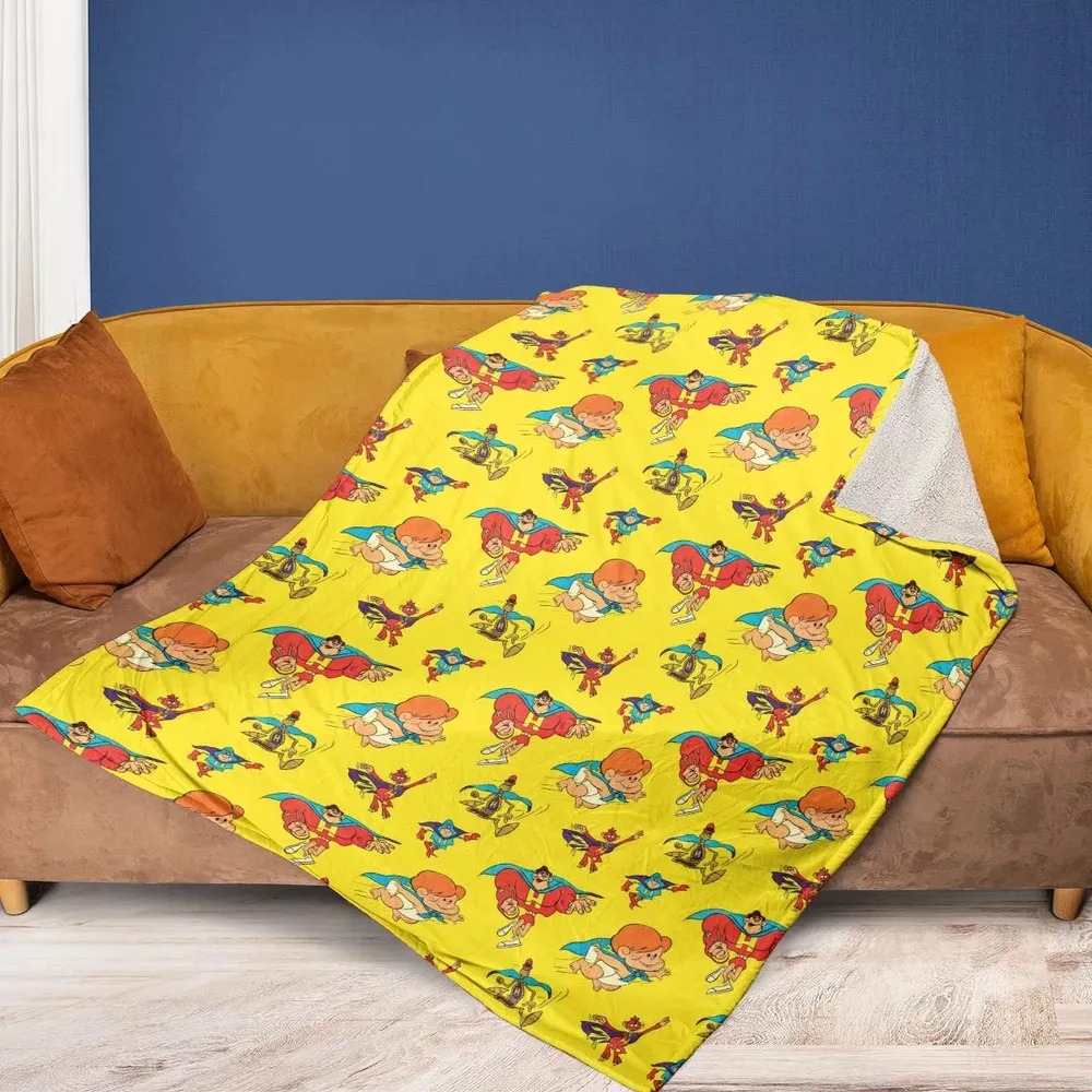 The Mighty Heroes Characters Fleece Blanket - 2