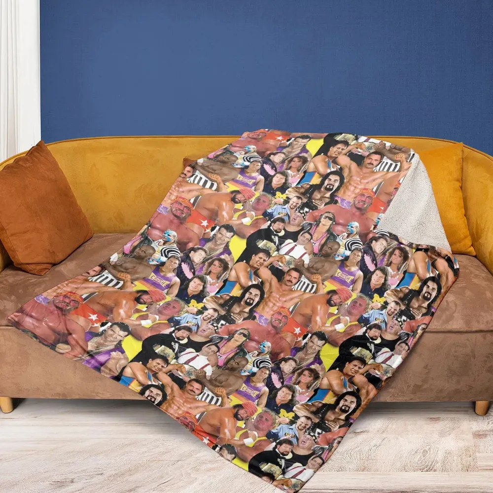 Early 90s Great Era Of WWF Fleece Blanket - 2